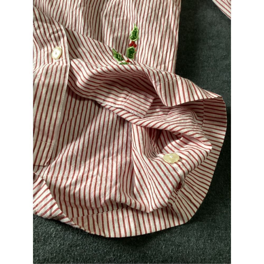 Quacker Factory Christmas Button Down XS - Picture 5 of 7